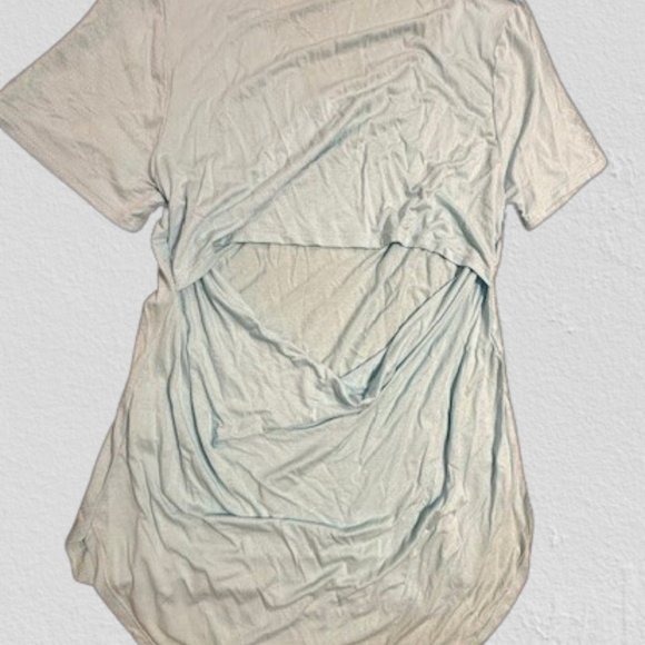 Turquoise Back Cut Out Shirt - Picture 8 of 13